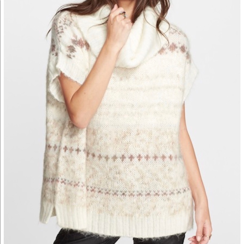 Free People snow bunny fair isle sweater